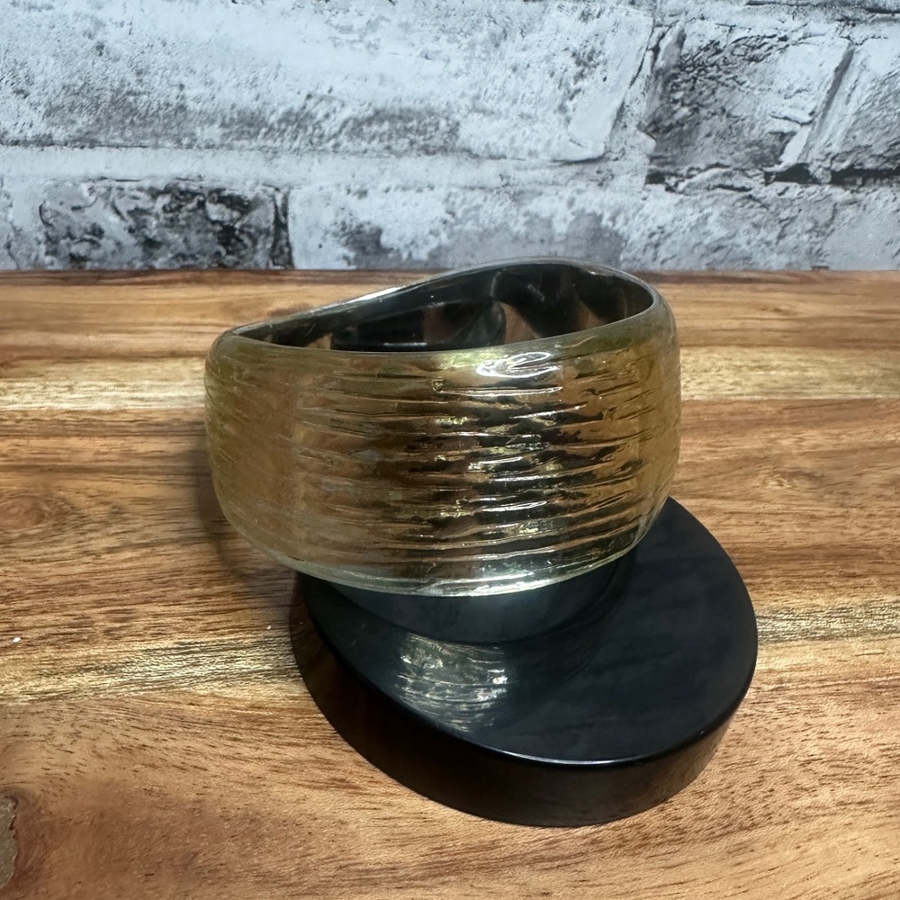 EUC Gold Bangle Bracelet Plastic